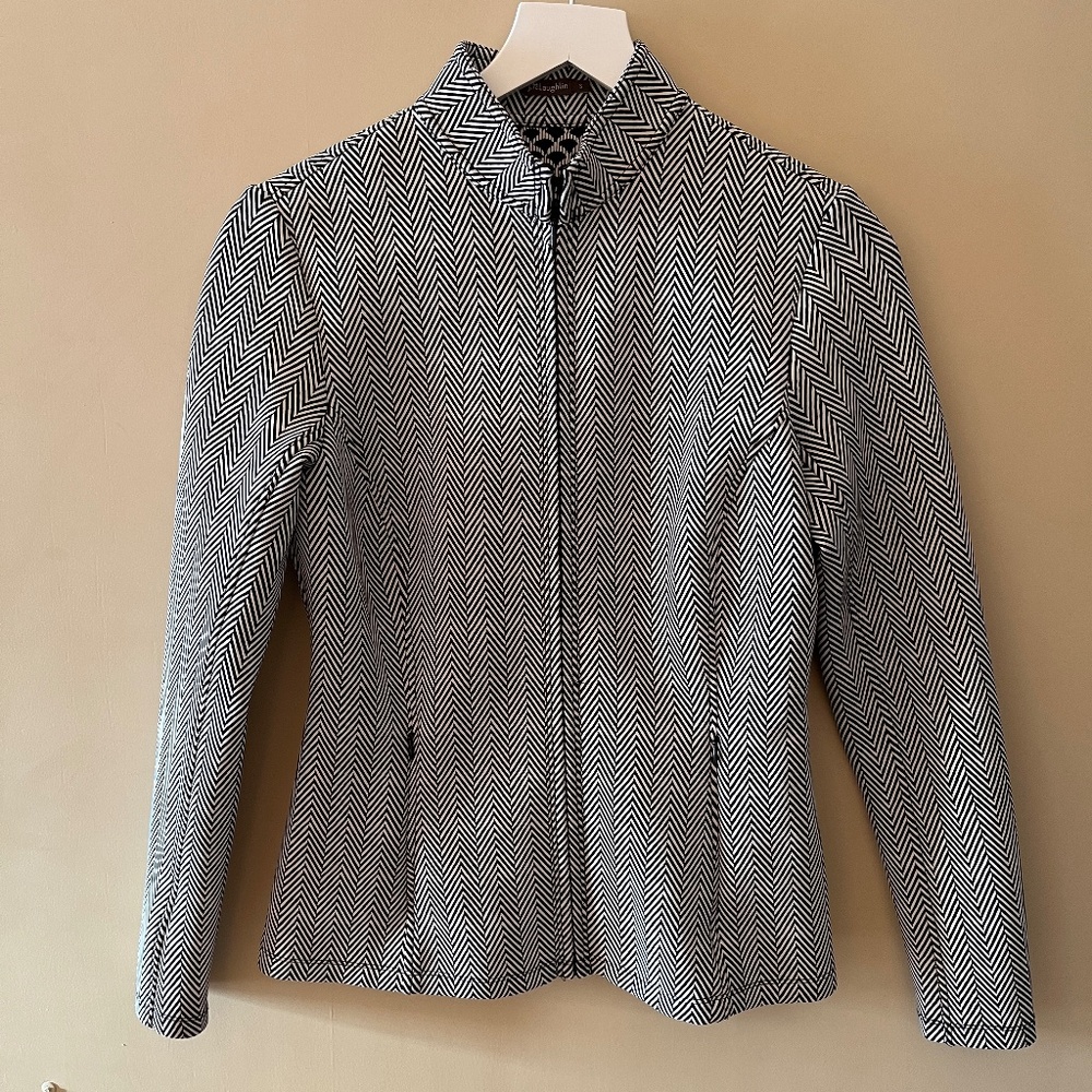 J. McLaughlin Trace Jacket Stand Collar Full Zip Jacket